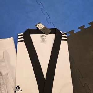 Adidas White and Black Taekwondo Uniform